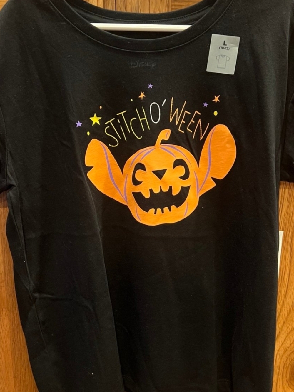 NWT Disney Stitch Halloween Graphic T-Shirt for Girls- SIZE XL
